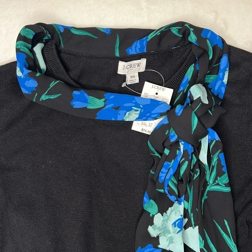 J. Crew Scarf Pullover Sweater Size XS NEW